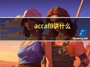 accaf8讲什么