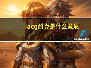 acg耐克是什么意思