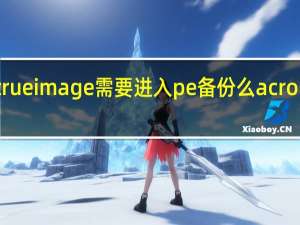 acronis true image需要进入pe备份么 acronistrueimage