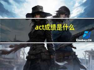 act成绩是什么