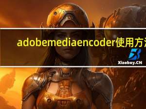 adobe media encoder使用方法