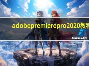 adobe premiere pro 2020教程（adobe premiere pro cc教程）