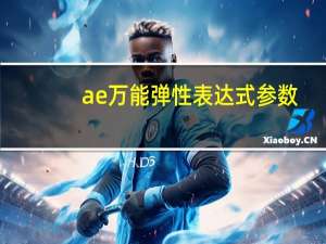 ae万能弹性表达式参数（ae万能弹性表达式）