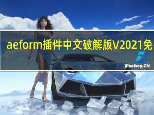 aeform插件中文破解版 V2021 免费版（aeform插件中文破解版 V2021 免费版功能简介）
