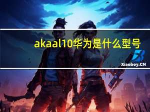 akaal10华为是什么型号