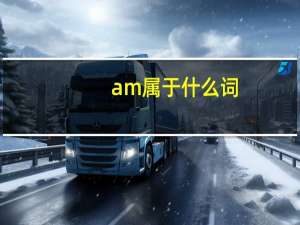 am属于什么词