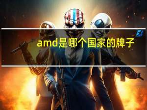 amd是哪个国家的牌子