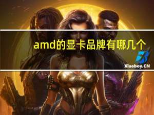 amd的显卡品牌有哪几个