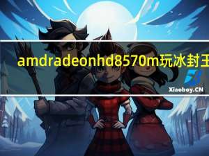amd radeon hd 8570m 玩冰封王座（amd radeon hd 8570m）
