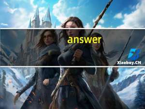 answer