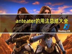 anteater的用法总结大全