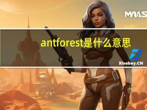 ant forest是什么意思