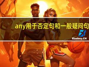 any用于否定句和一般疑问句