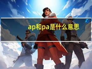 ap和pa是什么意思