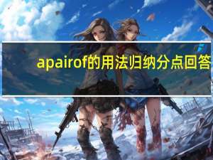 apairof的用法归纳分点回答