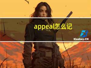 appeal怎么记