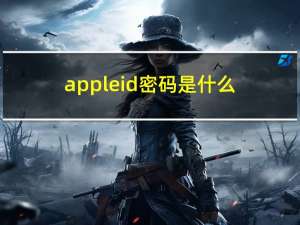 appleid密码是什么（appleid密码是什么）