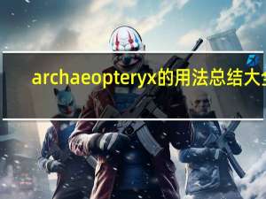 archaeopteryx的用法总结大全
