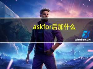 ask for后加什么？