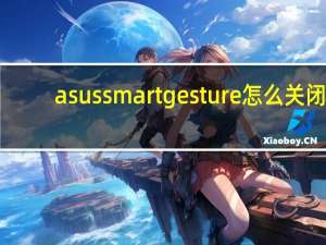 asus smart gesture怎么关闭
