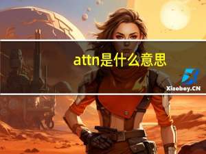 attn是什么意思（attn是什么意思的缩写）
