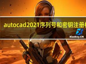 autocad2021序列号和密钥注册机 32/64位 中文免费版（autocad2021序列号和密钥注册机 32/64位 中文免费版功能简介）