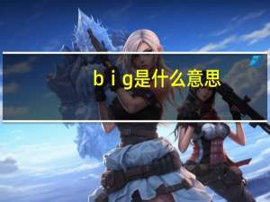 bⅰg是什么意思