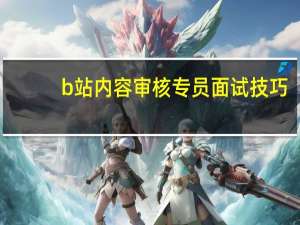 b站内容审核专员面试技巧