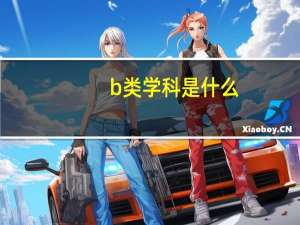 b类学科是什么