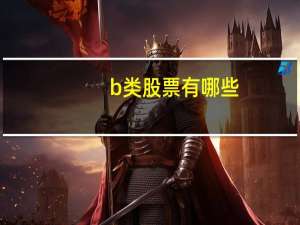 b类股票有哪些