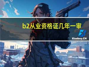 b2从业资格证几年一审