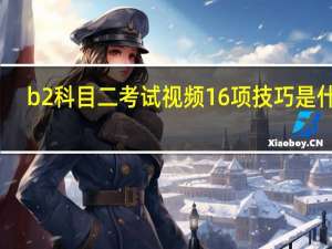 b2科目二考试视频16项技巧是什么