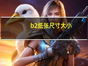 b2纸张尺寸大小（B2纸张大小是多少）