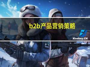 b2b产品营销策略
