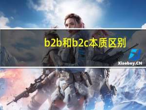 b2b和b2c本质区别
