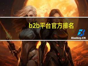 b2b平台官方排名