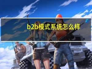 b2b模式系统怎么样