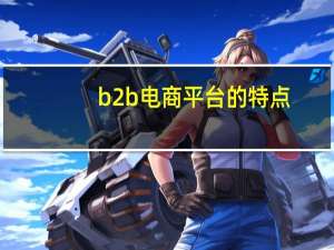b2b电商平台的特点