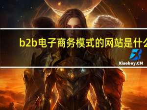 b2b电子商务模式的网站是什么