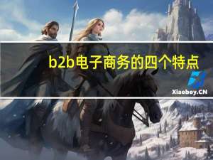 b2b电子商务的四个特点