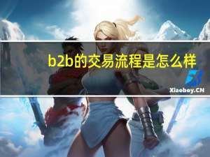 b2b的交易流程是怎么样