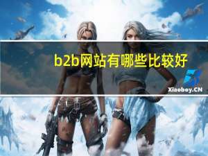 b2b网站有哪些比较好