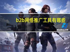 b2b网络推广工具有哪些