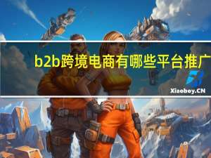 b2b跨境电商有哪些平台推广