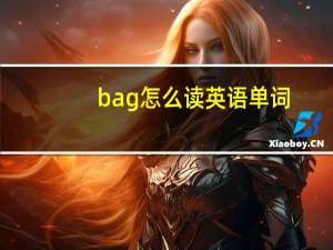 bag怎么读英语单词