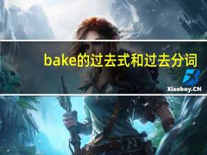 bake的过去式和过去分词