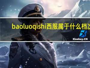 baoluoqishi西服属于什么档次