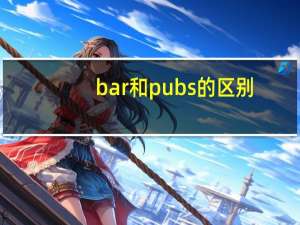 bar和pubs的区别
