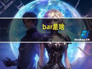 bar是啥