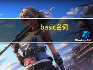 basic名词